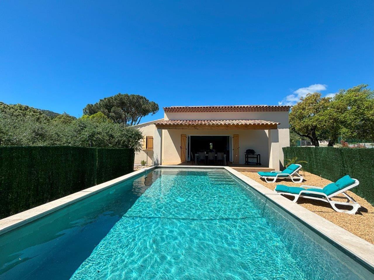 Villa Climatisee 8 Personnes, Piscine Privee, 3 Chambres Le Plan-de-la-Tour Luaran gambar