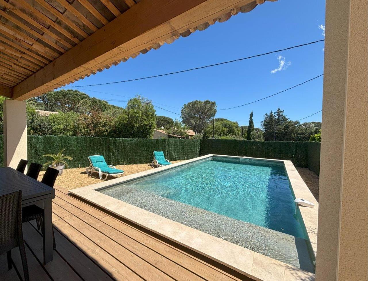 Villa Climatisee 8 Personnes, Piscine Privee, 3 Chambres Le Plan-de-la-Tour Luaran gambar