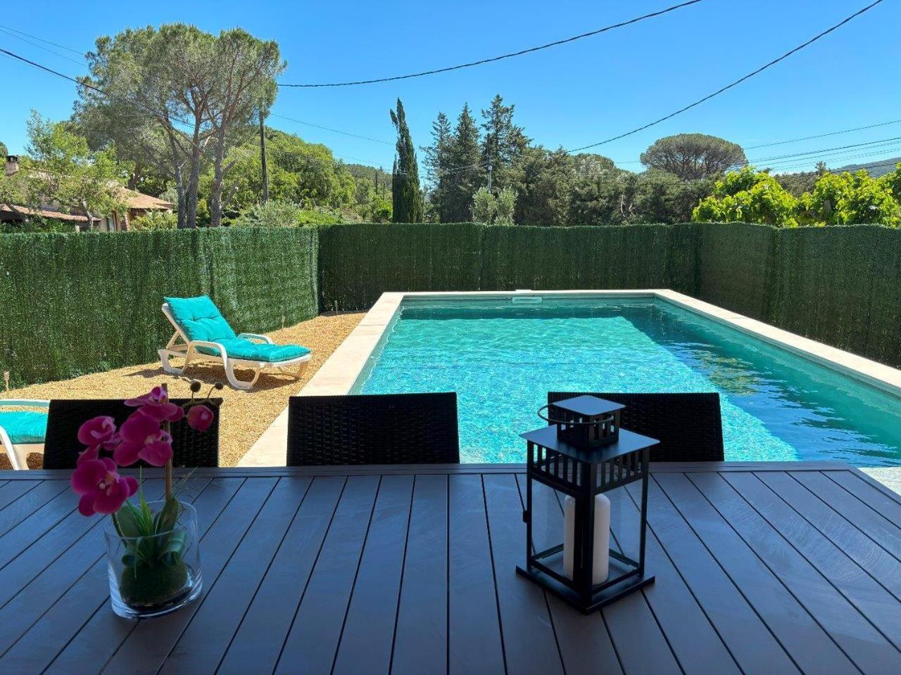 Villa Climatisee 8 Personnes, Piscine Privee, 3 Chambres Le Plan-de-la-Tour Luaran gambar